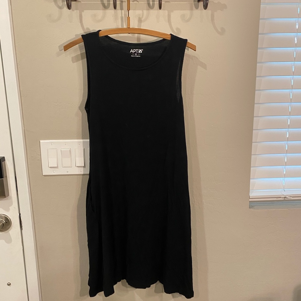 Apt.9 Everyday Black Tank Top Dress, Size Medium